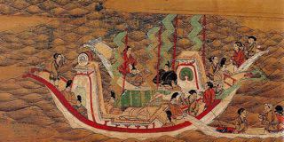 日本《東徵傳繪卷》描繪鑑真和尚東渡傳法的事蹟
